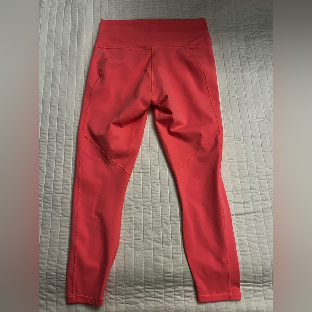 Fabletics Define PowerHold® High-Waisted 7/8 Legging in pop coral - Picture 4 of 6
